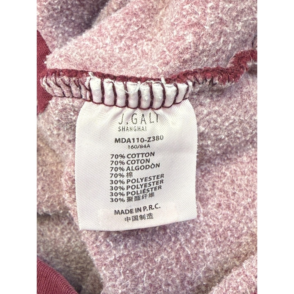 John Galt Brandy Melville Christy Boston Oversized Hoodie Burgundy Maroon 1Size - Picture 7 of 8
